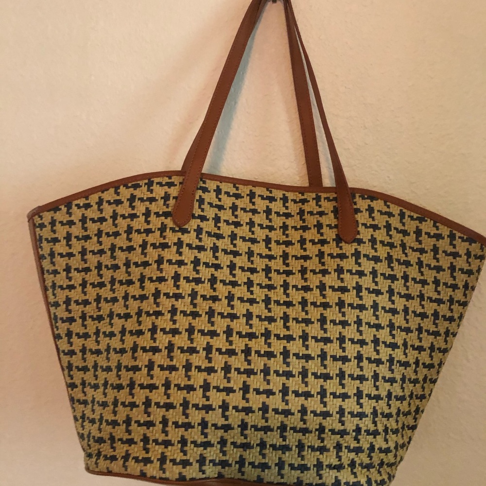 Large woven Talbots bag